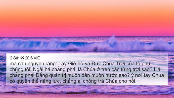 2 Sử Ký 20:6 VIE Bible Verse Image