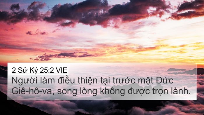 2 Sử Ký 25:2 VIE Bible Verse Image