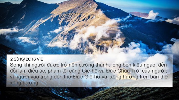 2 Sử Ký 26:16 VIE Bible Verse Image