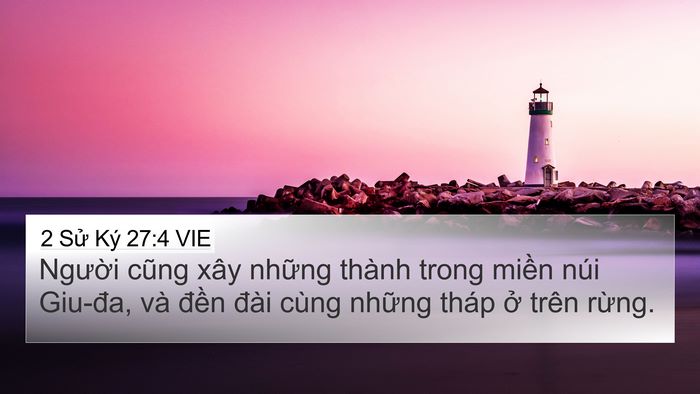 2 Sử Ký 27:4 VIE Bible Verse Image