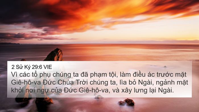 2 Sử Ký 29:6 VIE Bible Verse Image