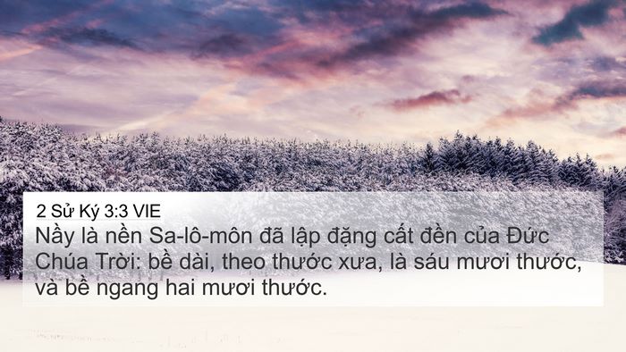 2 Sử Ký 3:3 VIE 4K Wallpaper - Nầy là nền Sa-lô-môn đã lập đặng - 4K Wallpaper Bible Verse