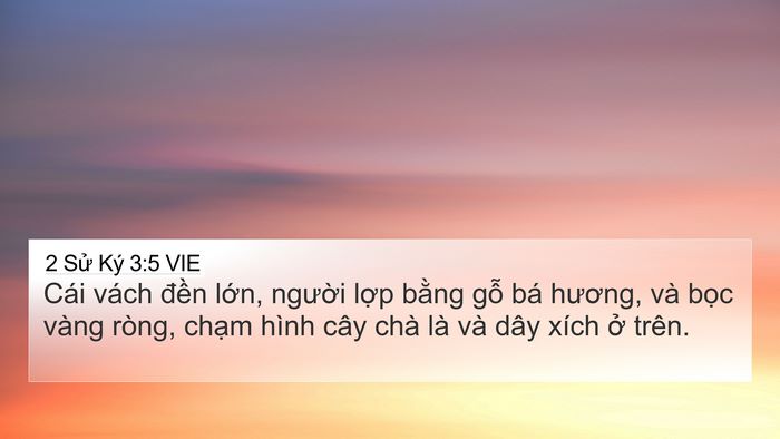 2 Sử Ký 3:5 VIE Bible Verse Image