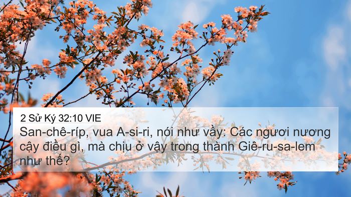 2 Sử Ký 32:10 VIE Bible Verse Image