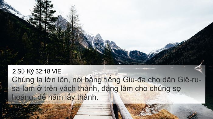 2 Sử Ký 32:18 VIE Bible Verse Image