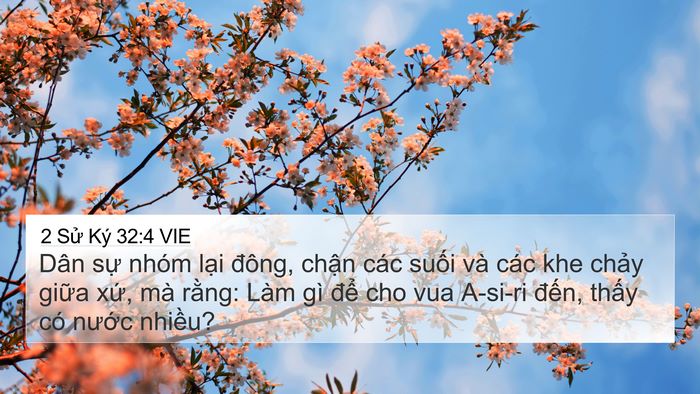 2 Sử Ký 32:4 VIE Bible Verse Image