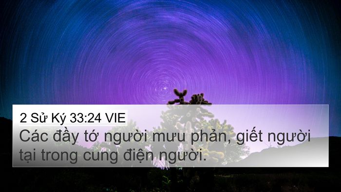 2 Sử Ký 33:24 VIE Bible Verse Image
