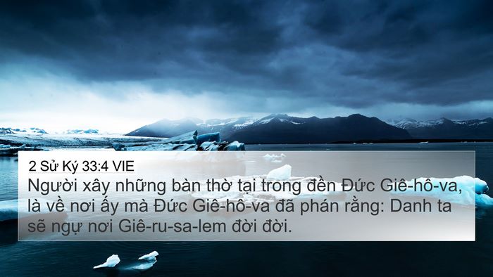 2 Sử Ký 33:4 VIE Bible Verse Image