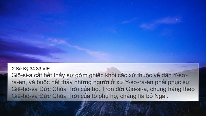 2 Sử Ký 34:33 VIE Bible Verse Image