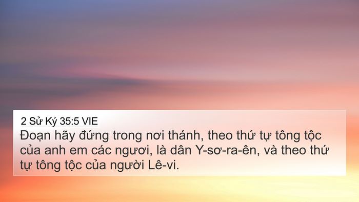2 Sử Ký 35:5 VIE Bible Verse Image