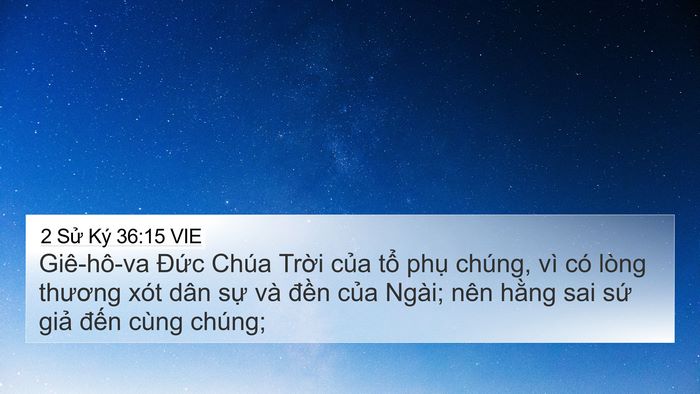2 Sử Ký 36:15 VIE Bible Verse Image