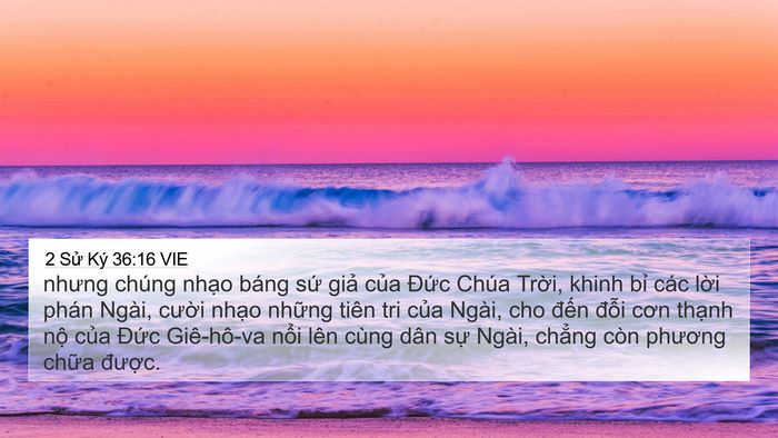 2 Sử Ký 36:16 VIE Bible Verse Image