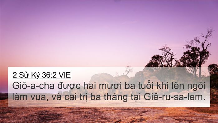2 Sử Ký 36:2 VIE Bible Verse Image