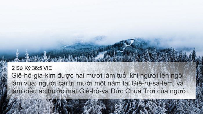 2 Sử Ký 36:5 VIE Bible Verse Image