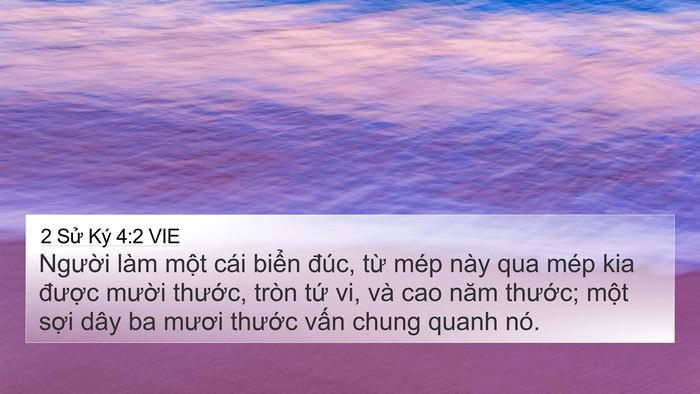 2 Sử Ký 4:2 VIE Bible Verse Image