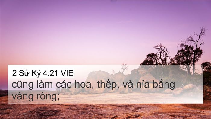 2 Sử Ký 4:21 VIE Bible Verse Image