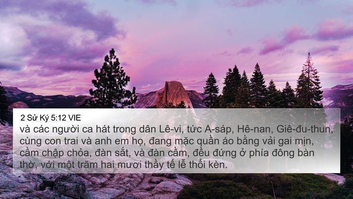 2 Sử Ký 5:12 VIE Bible Verse Image