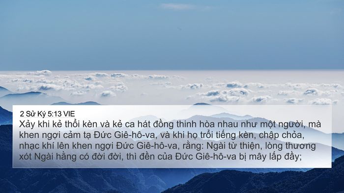 2 Sử Ký 5:13 VIE Bible Verse Image