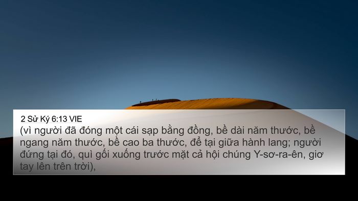 2 Sử Ký 6:13 VIE Bible Verse Image