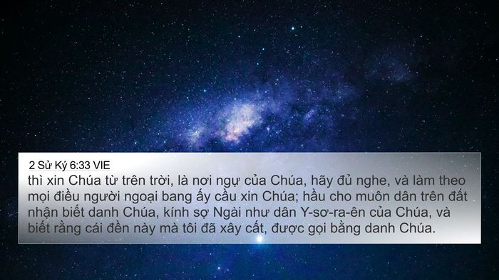2 Sử Ký 6:33 VIE Bible Verse Image