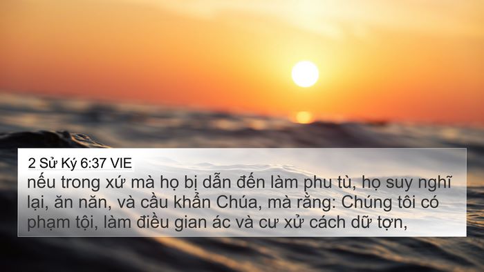 2 Sử Ký 6:37 VIE Bible Verse Image