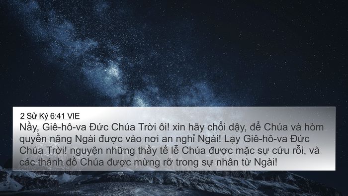 2 Sử Ký 6:41 VIE Bible Verse Image