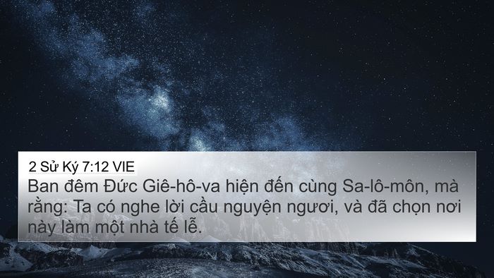 2 Sử Ký 7:12 VIE Bible Verse Image