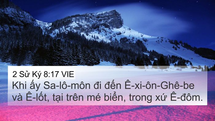 2 Sử Ký 8:17 VIE Bible Verse Image
