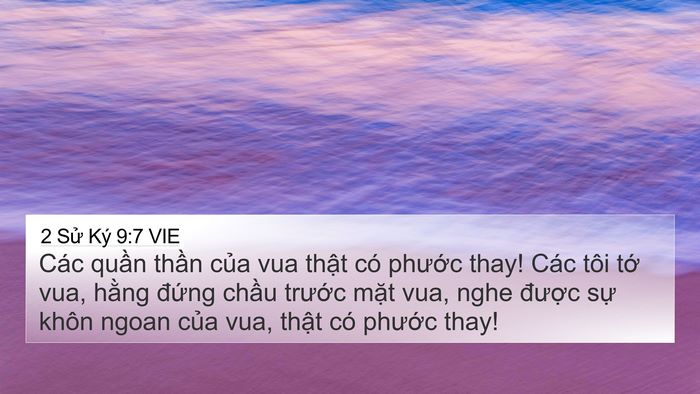 2 Sử Ký 9:7 VIE Bible Verse Image