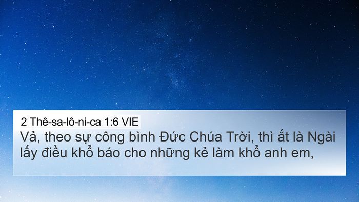 2 Thê-sa-lô-ni-ca 1:6 VIE Bible Verse Image