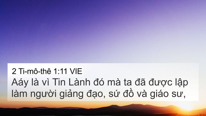 2 Ti-mô-thê 1:11 VIE Bible Verse Image