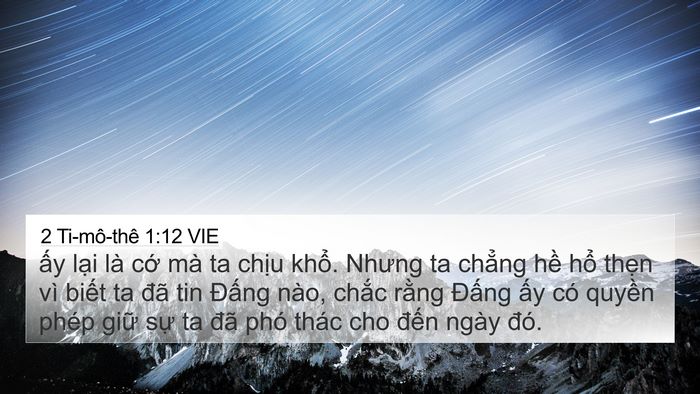 2 Ti-mô-thê 1:12 VIE Bible Verse Image