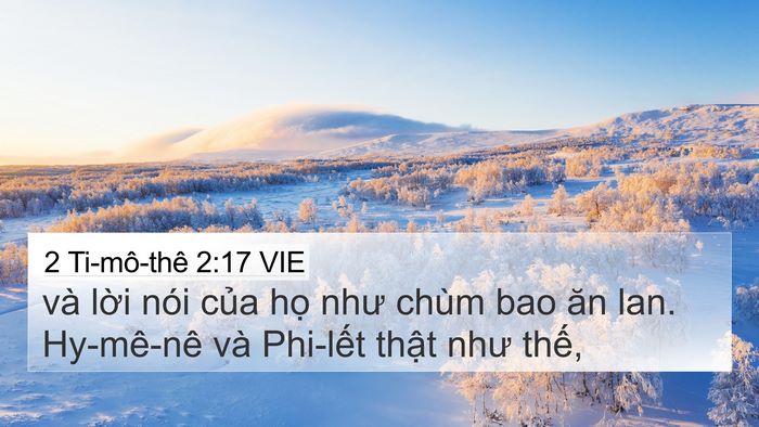 2 Ti-mô-thê 2:17 VIE Bible Verse Image