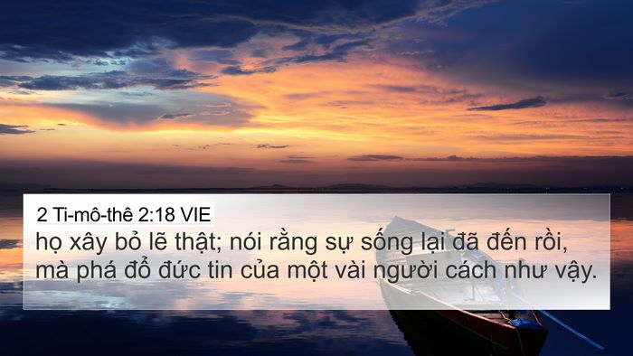 2 Ti-mô-thê 2:18 VIE Bible Verse Image