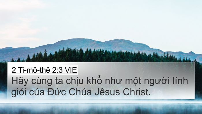 2 Ti-mô-thê 2:3 VIE Bible Verse Image
