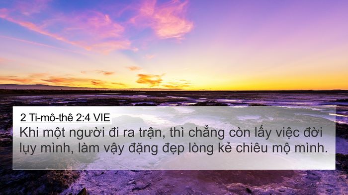 2 Ti-mô-thê 2:4 VIE Bible Verse Image