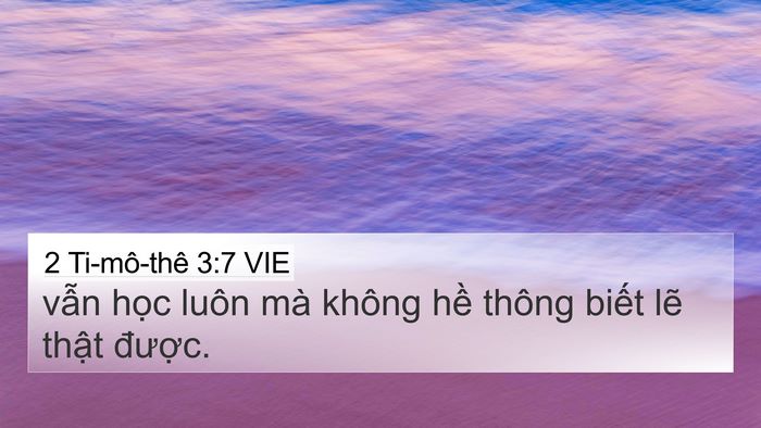 2 Ti-mô-thê 3:7 VIE Bible Verse Image