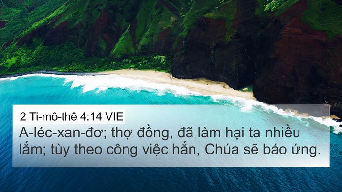 2 Ti-mô-thê 4:14 VIE Bible Verse Image