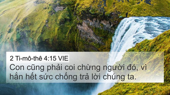 2 Ti-mô-thê 4:15 VIE Bible Verse Image