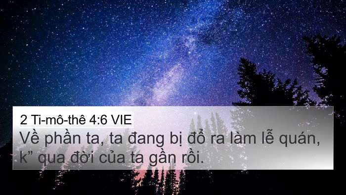 2 Ti-mô-thê 4:6 VIE Bible Verse Image