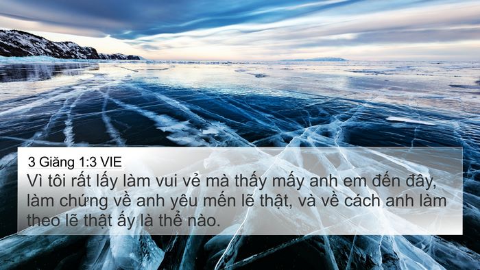 3 Giăng 1:3 VIE Bible Verse Image