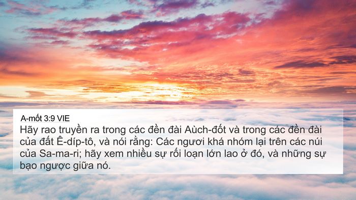 A-mốt 3:9 VIE Bible Verse Image