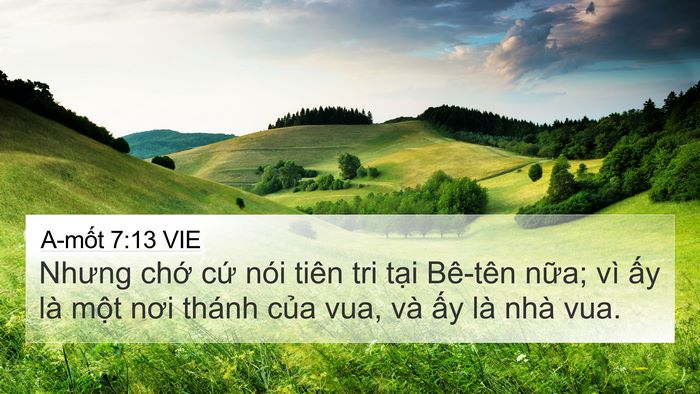 A-mốt 7:13 VIE Bible Verse Image
