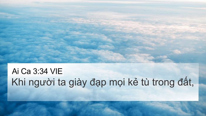 Ai Ca 3:34 VIE Bible Verse Image