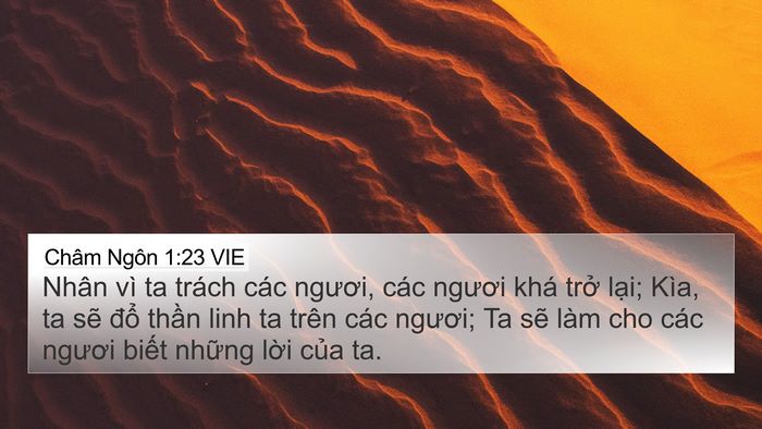 Châm Ngôn 1:23 VIE Bible Verse Image
