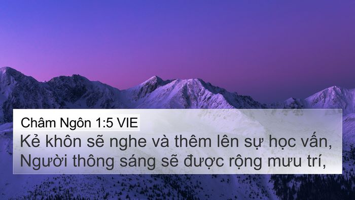 Châm Ngôn 1:5 VIE Bible Verse Image