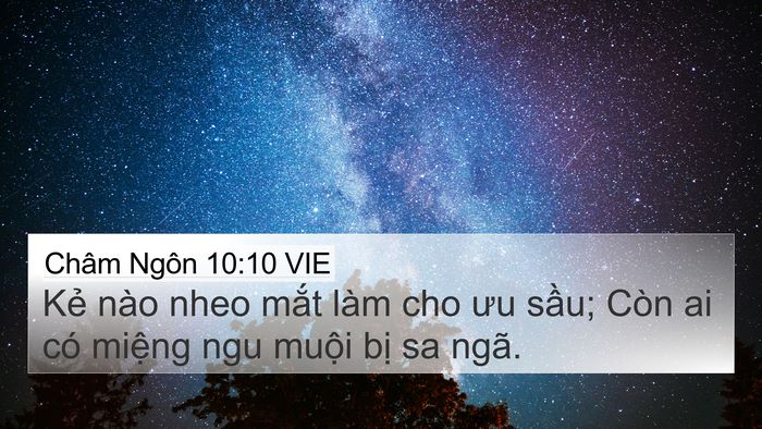 Châm Ngôn 10:10 VIE Bible Verse Image