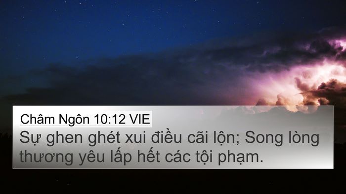Châm Ngôn 10:12 VIE Bible Verse Image