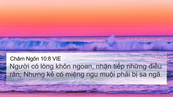 Châm Ngôn 10:8 VIE Bible Verse Image