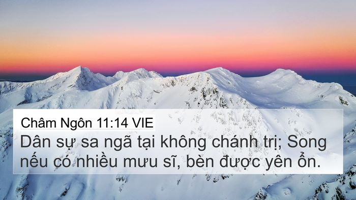 Châm Ngôn 11:14 VIE Bible Verse Image